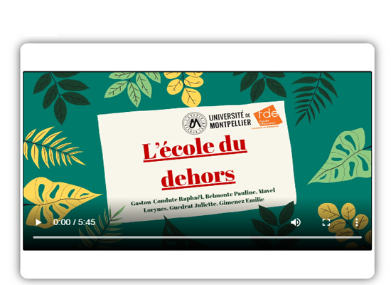 Vidéo - C'est quoi l'École du Dehors